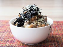 しそひじきチーズ納豆ご飯