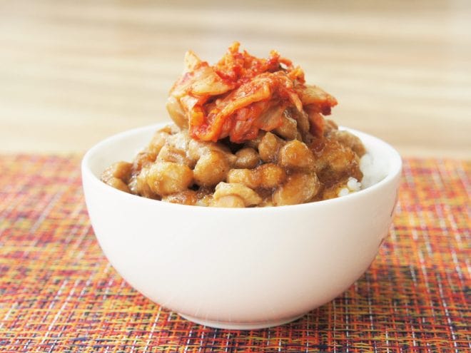 キムチおろし納豆ご飯