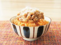 納豆とケチャップライス