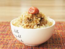 オリーブオイルとかつお梅納豆ご飯