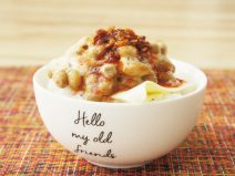 食べるラー油チーズ納豆ご飯