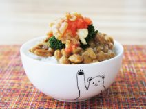 ブロッコリー明太子納豆ごはん