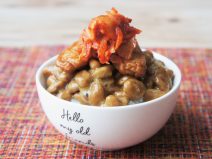 さつま揚げ納豆キムチご飯