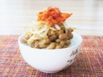 もやしキムチ納豆ご飯