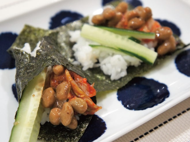 納豆キムチ巻き