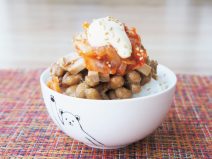 キムチチャーシュー納豆ご飯