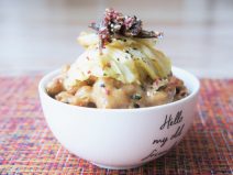 ぽんキャベ納豆ご飯