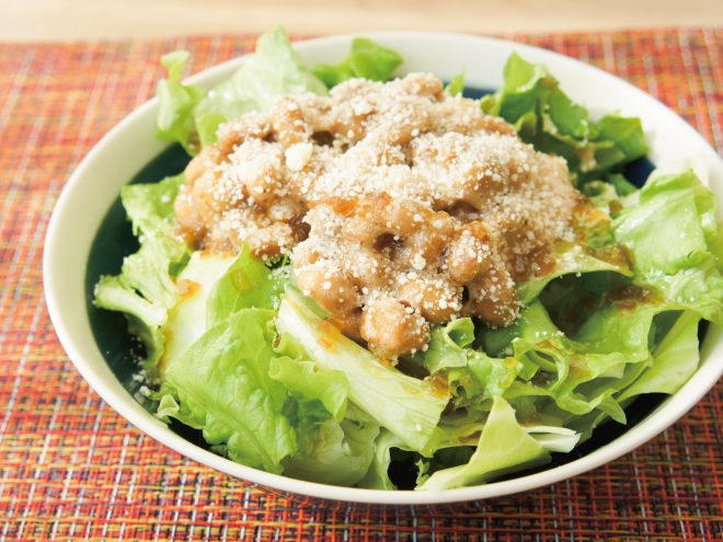 チーズオニオン納豆サラダ