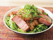 スパイスねぎベーコン納豆サラダ