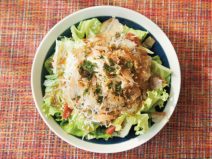 鰹のりじゃこ納豆梅オニオンサラダ