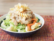 スパイス納豆マカロニサラダ