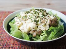 納豆タルタルあおさ胡麻サラダ