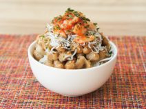 じゃこ海苔つぶ貝チャンジャ納豆ご飯