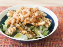 胡麻ゆず納豆のり天サラダ