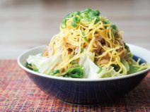 錦糸卵シーチキンねぎ納豆オニオンサラダ