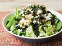 納豆天かす韓国のりササミサラダ