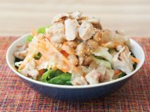 炭火焼鶏シチリアレモン納豆オニオンサラダ