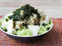 梅大葉しそ豆腐納豆韓国のりサラダ