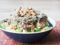 とろろ昆布のりごま納豆シーチキントリュフサラダ