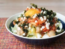 天玉キムチ韓国のり納豆オニオンサラダ