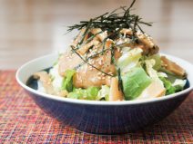 海苔ごまメンマ納豆ゆずサラダ