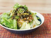 高菜ネギゆず納豆サラダ