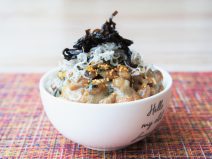 納豆ちりめんウニ昆布ご飯