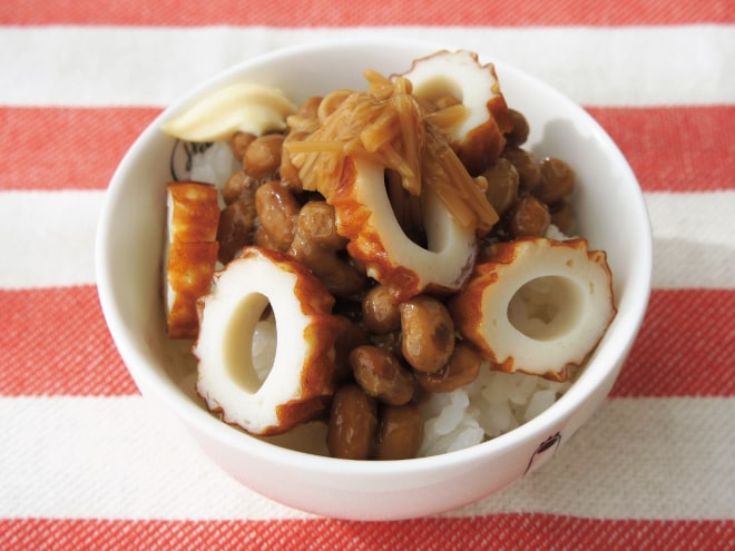 竹輪納豆ごはん