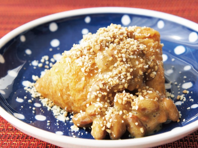 稲荷納豆粉チーズ