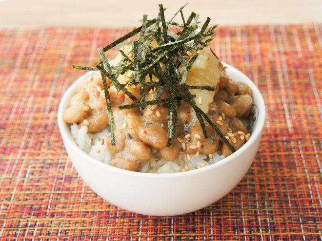 数の子のり胡麻納豆ご飯