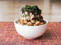 シーチキン昆布青のり納豆スパイスご飯