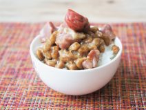 梅焼き鳥納豆ご飯