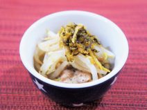 もやしナムルと納豆高菜明太子