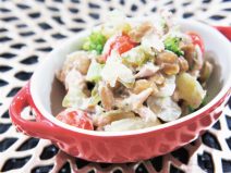 ザーサイとブロッコリーのマヨ納豆和え