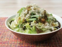 島みかんスパイス納豆とろろ昆布サラダ