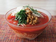 納豆トマトそうめん