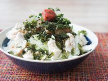 梅ささみ海苔納豆イタリアンサラダ