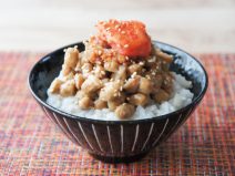 もろみ明太子納豆麦ごはん