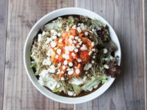 松前キムチ天かすじゃこ昆布納豆サラダ