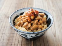ピーナッツ味噌納豆炊き込みご飯