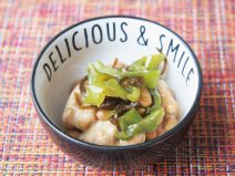 ピーマンの塩昆布和え納豆