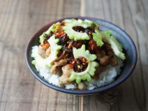ゴーヤ栄養煮納豆麦ごはん