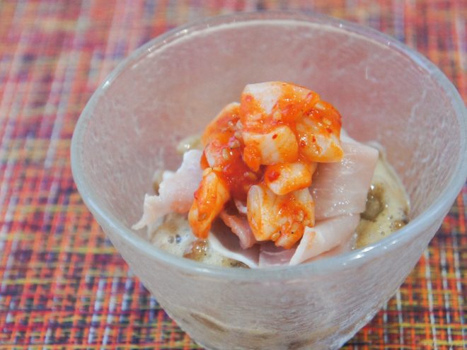 生ハムつぶ貝納豆｜簡単納豆レシピ