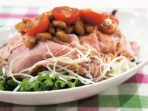 ローストポーク納豆サラダ
