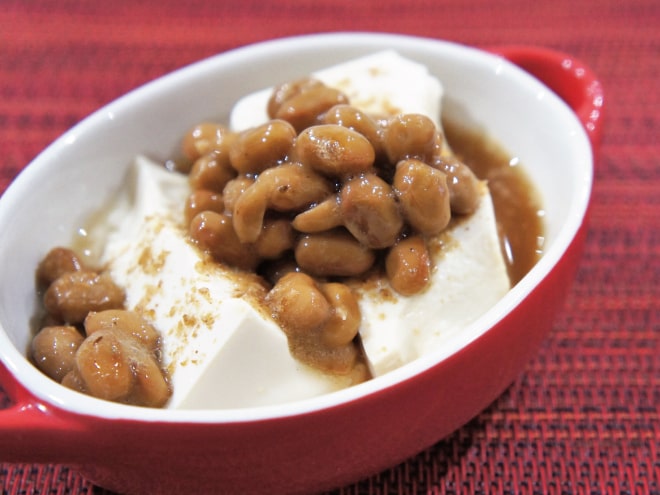 麺つゆ納豆温豆腐