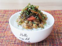 納豆明太子松前漬けご飯