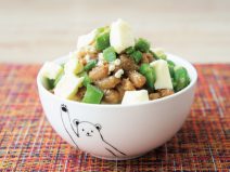 オクラチーズ納豆ご飯