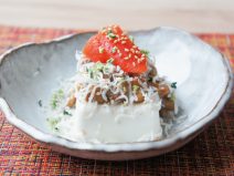 青菜ごまちりめん明太子納豆冷奴