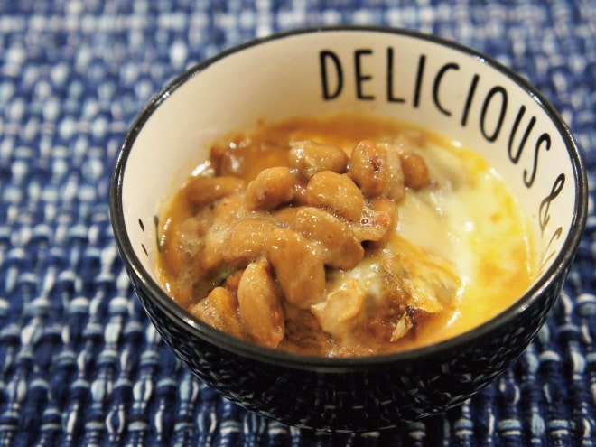 さば味噌チーズ納豆