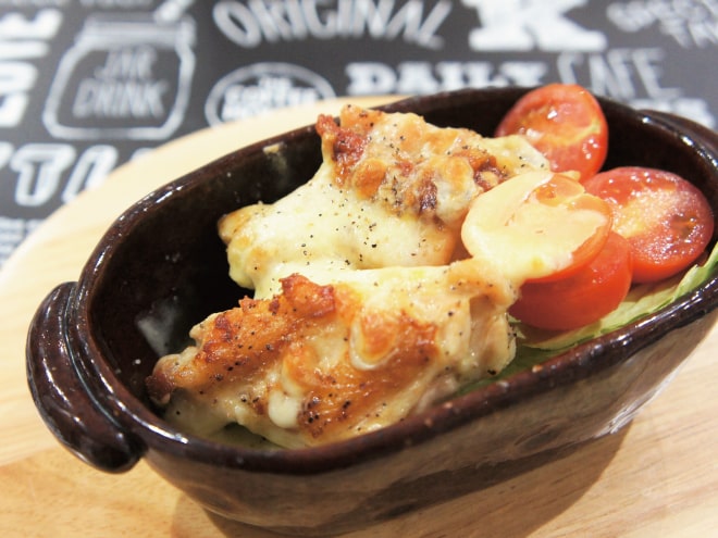 チキンとチーズの納豆オーブン焼き